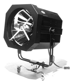 closeup image of a 10kw britelight